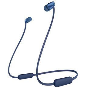 Sony WI-C310 Wireless in-Ear Headphones with 15 Hours Battery Life, Quick Charge, Magnetic Earbuds, Tangle Free Cord, Matt Finish, Bluetooth Ver 5.0, Headset with mic for Phone Calls - (Blue)