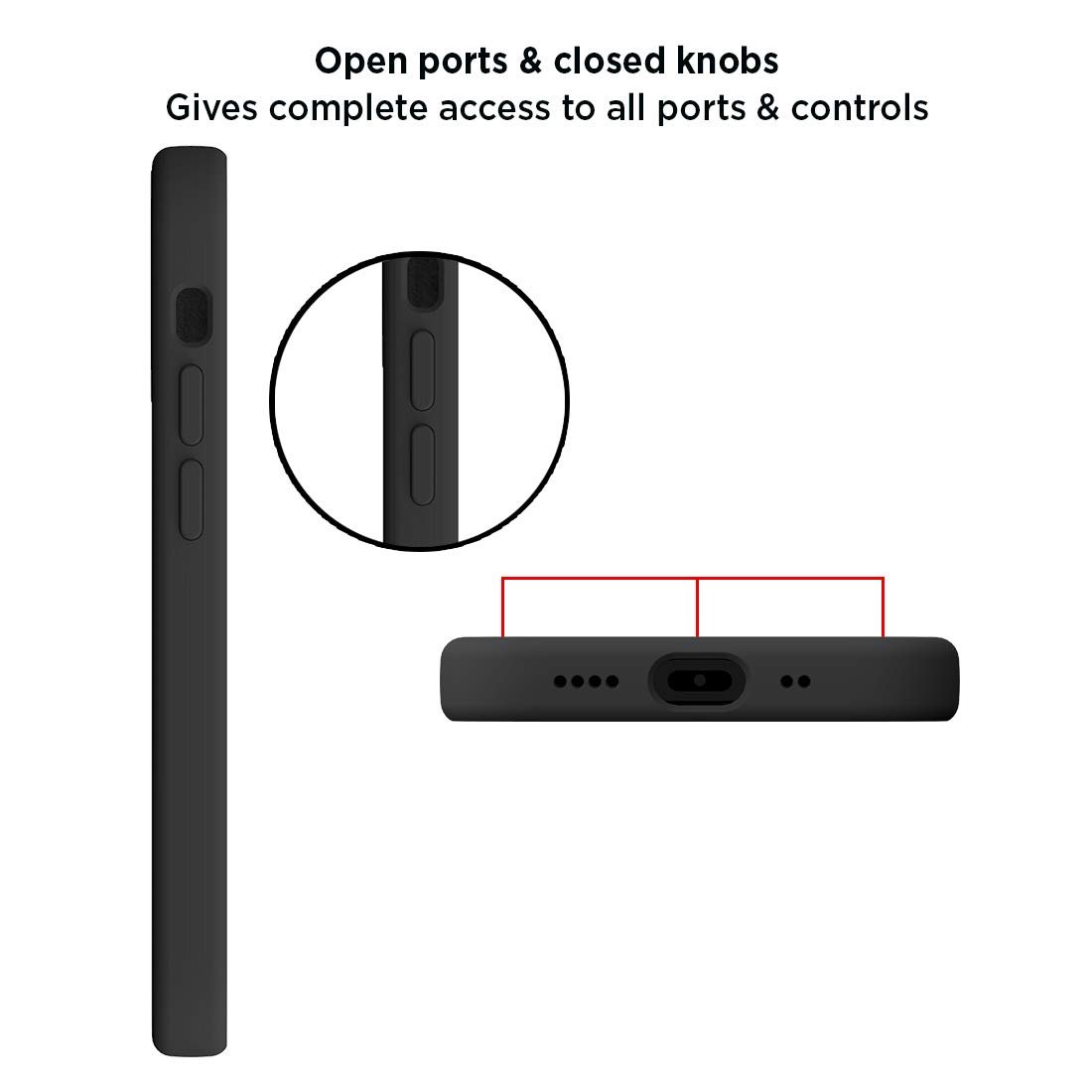 Stuffcool Silo Soft Mobile Case for Apple iPhone 12 Mini, Black - Image 6