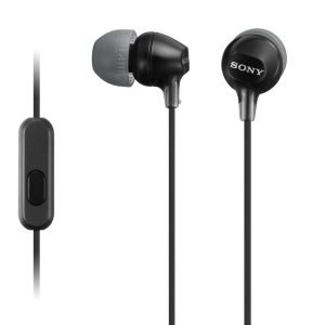Sony MDR-EX15AP Wired Earphone, Black