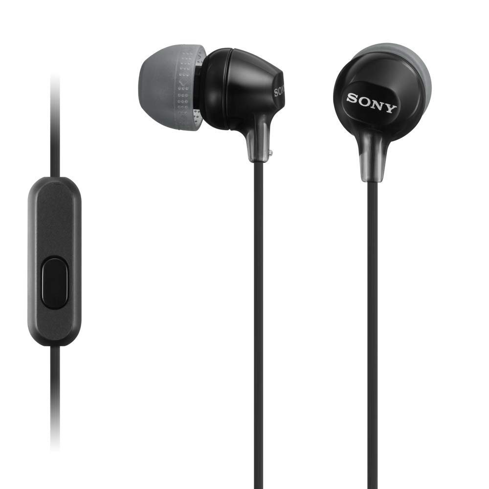 Sony MDR-EX15AP Wired Earphone, Black