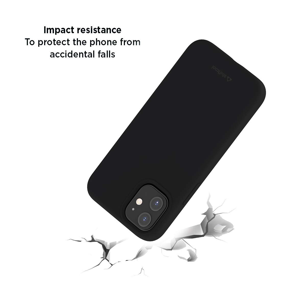 Stuffcool Silo Soft Mobile Case for Apple iPhone 12 Mini, Black - Image 4