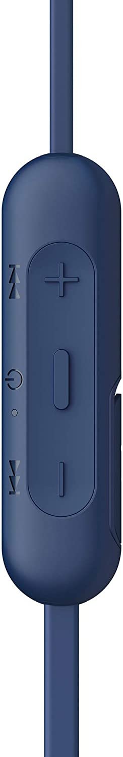 Sony WI-C310 Wireless in-Ear Headphones with 15 Hours Battery Life, Quick Charge, Magnetic Earbuds, Tangle Free Cord, Matt Finish, Bluetooth Ver 5.0, Headset with mic for Phone Calls - (Blue) - Image 4