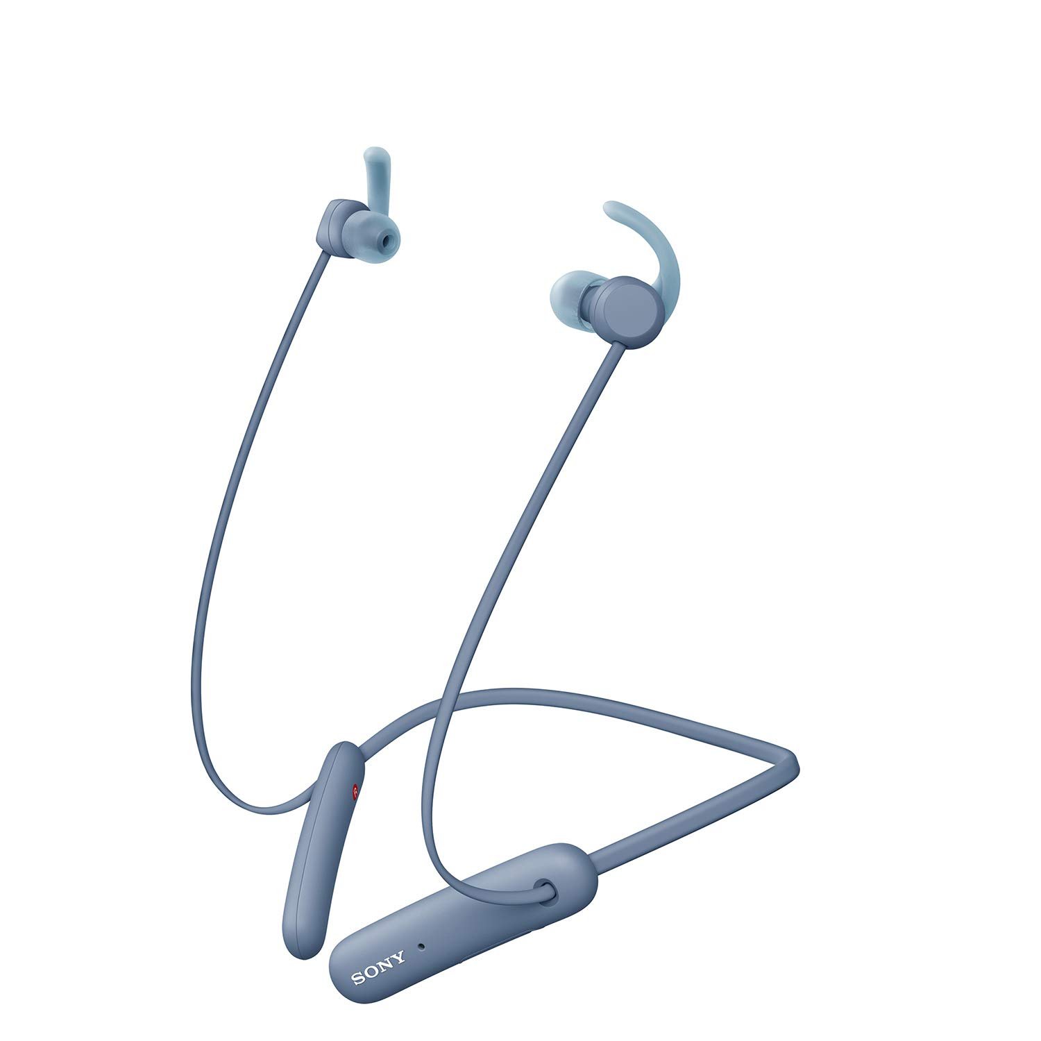 Sony WI-SP510 Wireless Sports Extra Bass in-Ear Headphones with 15 hrs Battery Life, Quick Charge, Magnetic Earbuds, Bluetooth Ver 5.0, Headset with Mic for Phone Calls – (Blue)