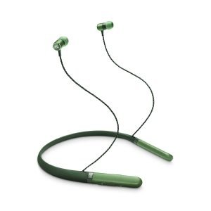 JBL LIVE200BT Wireless in-Ear Neckband Headphones with Three-Button Remote and Microphone (Green)