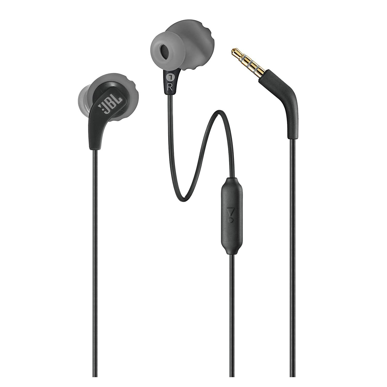 JBL Endurance Run Sweat-Proof Sports in-Ear Headphones with One-Butthon Remote and Micropone (Black)