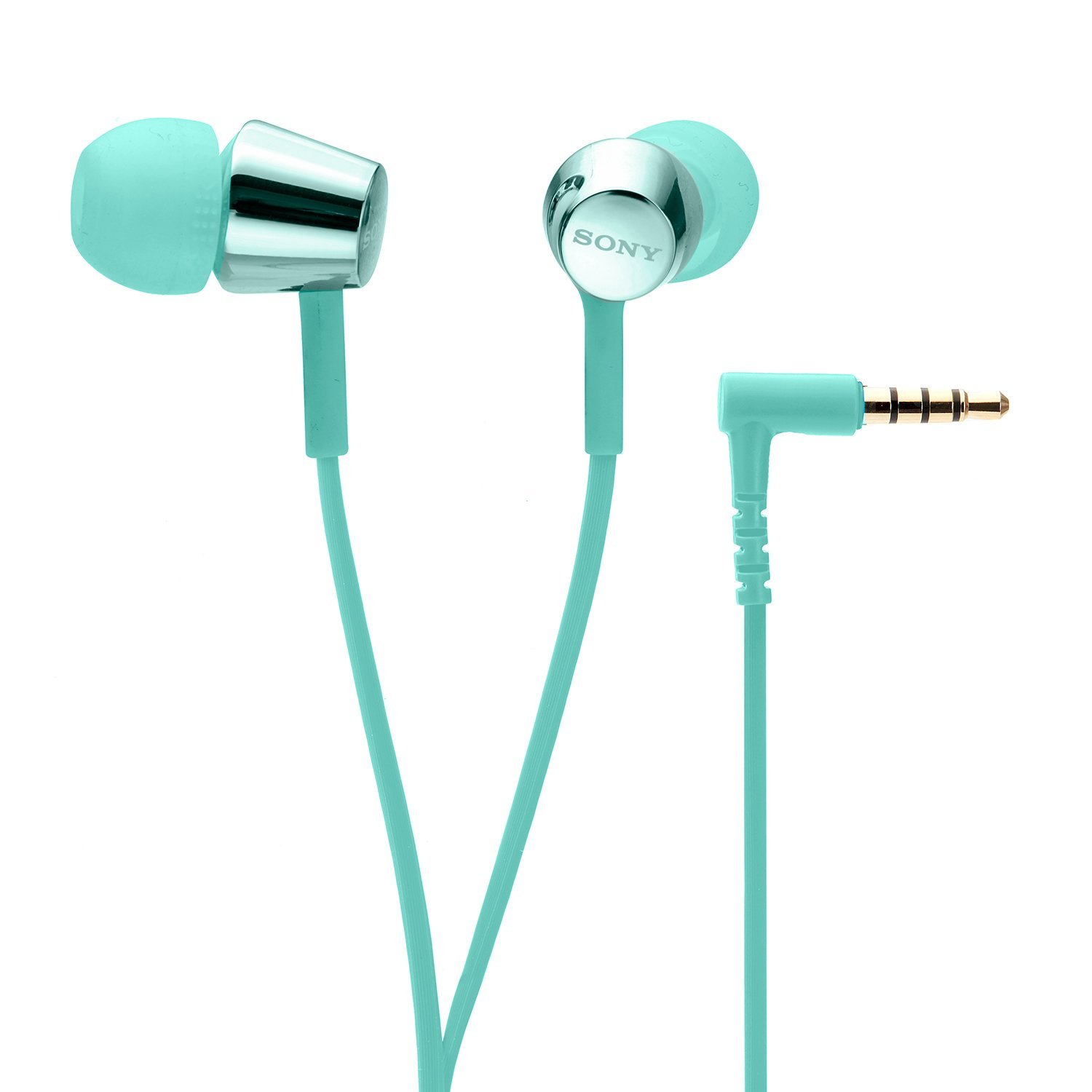 Sony MDR-EX155AP Wired Earphone, Light Blue
