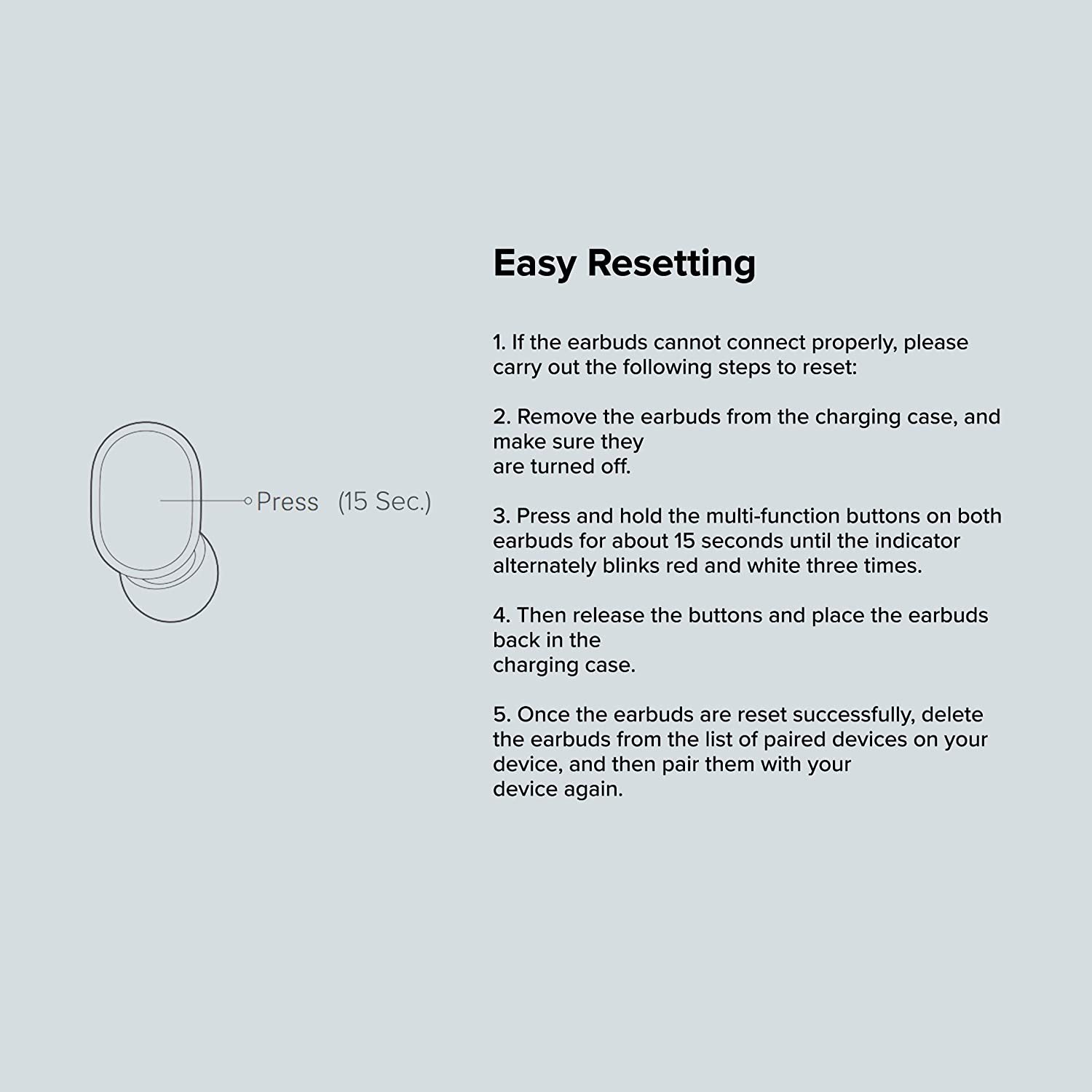 Redmi 2C Wireless Ear-bud, Black - Image 7