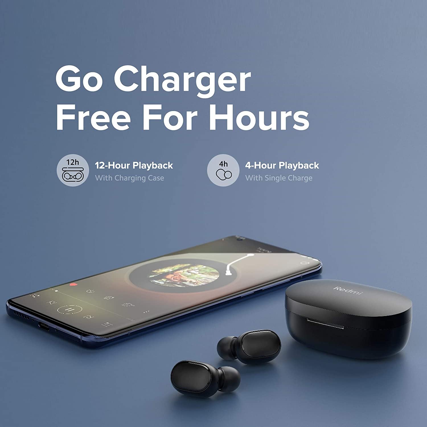 Redmi 2C Wireless Ear-bud, Black - Image 4