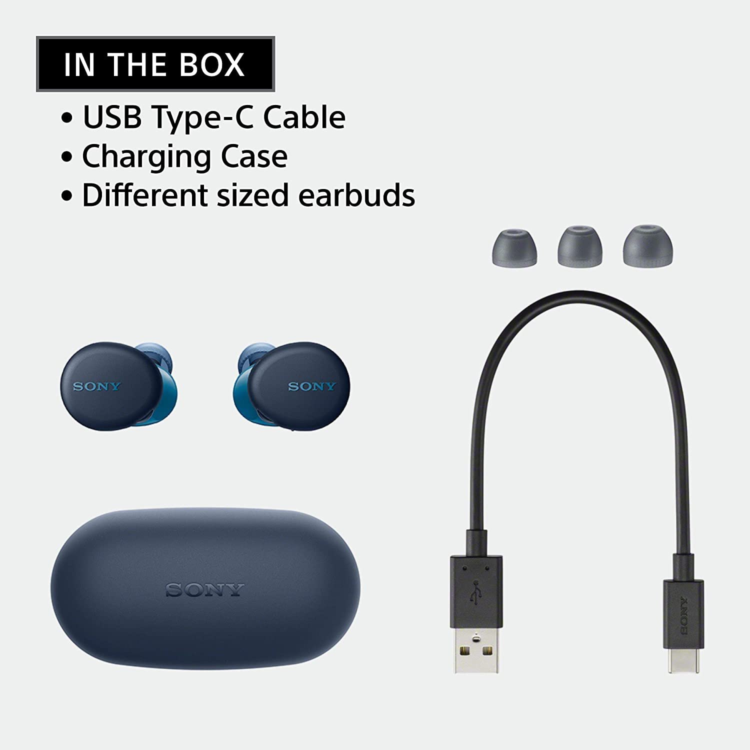 Sony WF-XB700 Truly Wireless Extra Bass Bluetooth Earbuds/Headphones, True Wireless Earbuds with Mic for Phone Calls, 18 Hours Battery Life, Quick Charge, BT Ver 5.0 (Blue) - Image 5
