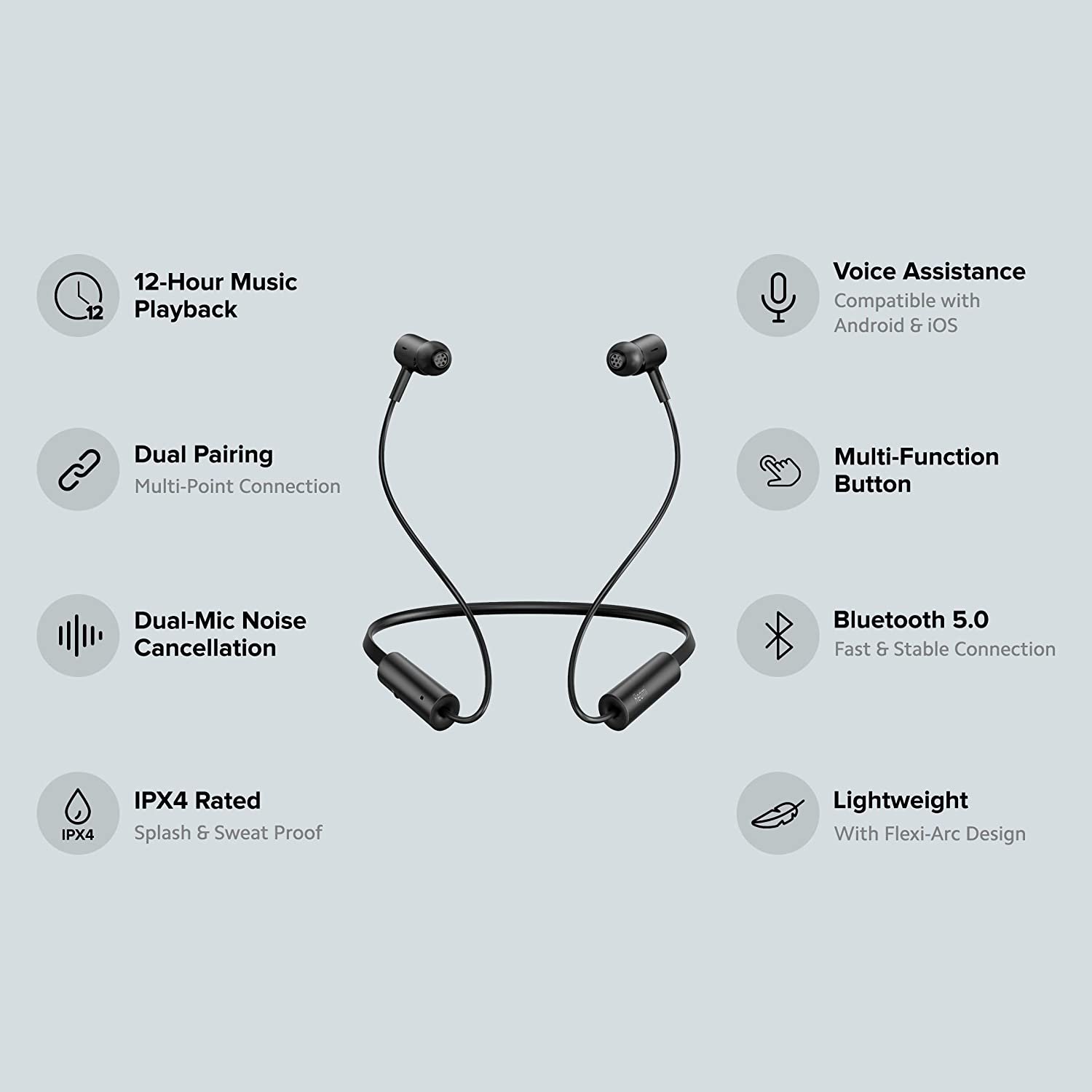 Redmi SonicBass Wireless Earphone, Black - Image 7
