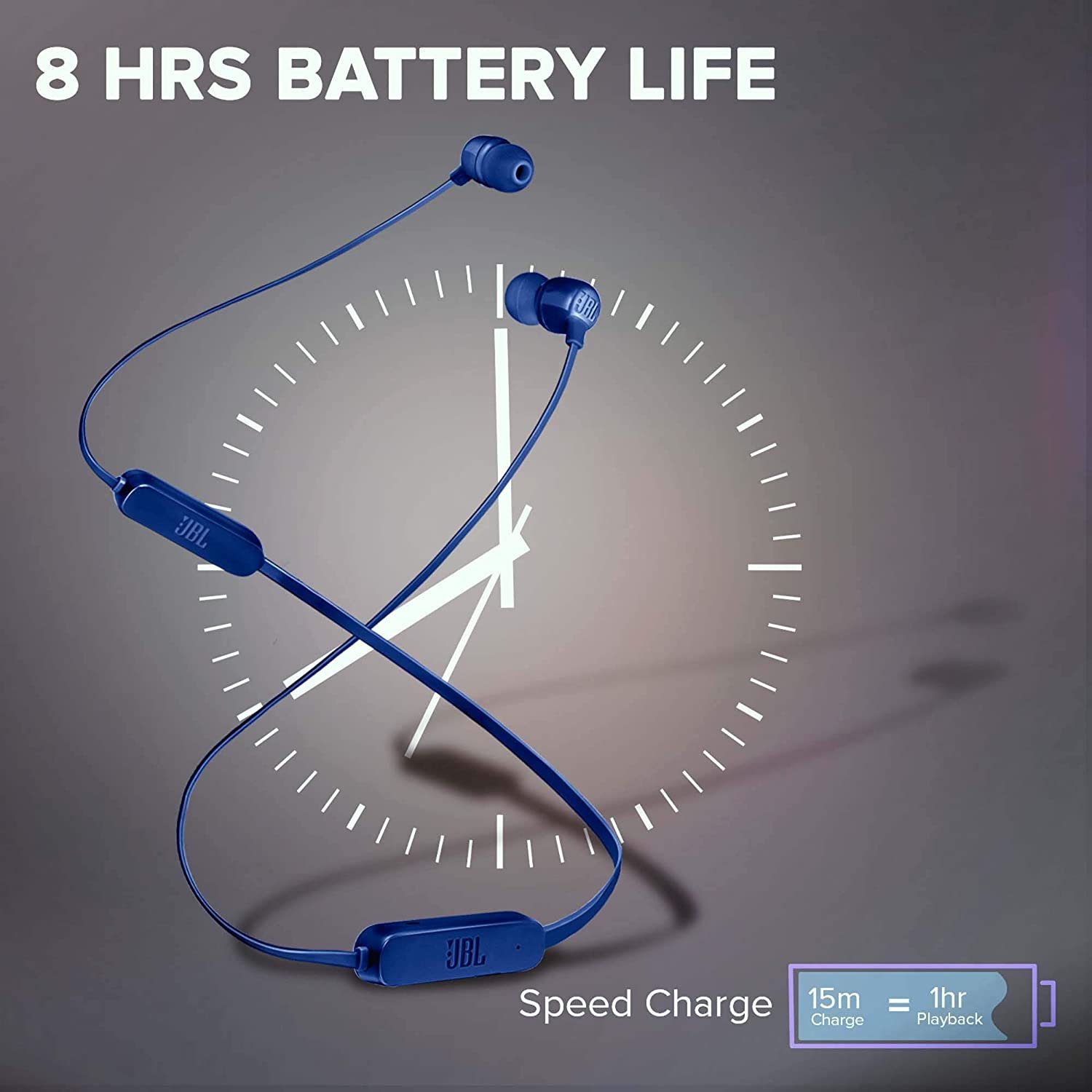 JBL Tune 165BT Wireless Earphone, Blue - Image 3