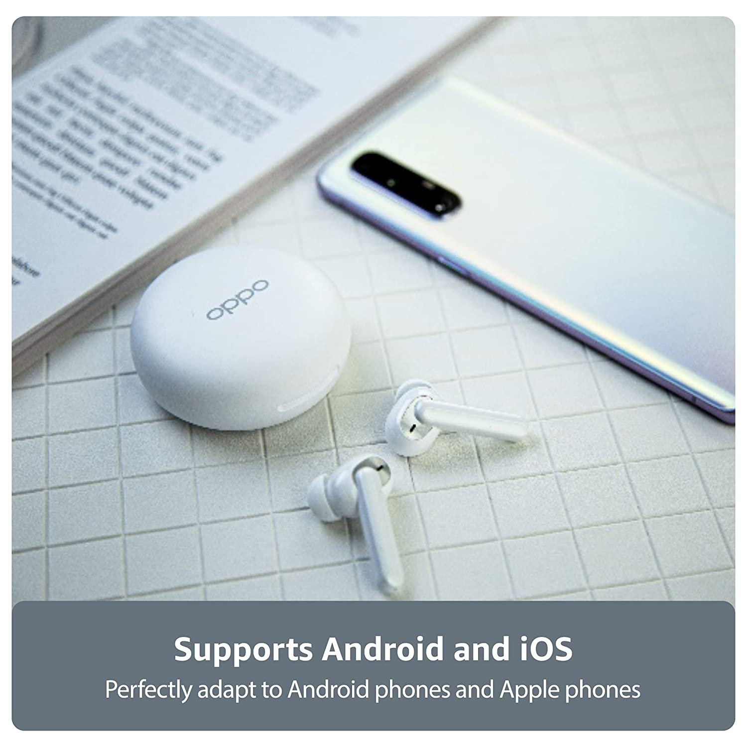 Oppo Enco W31 Wireless Earbud, White - Image 3