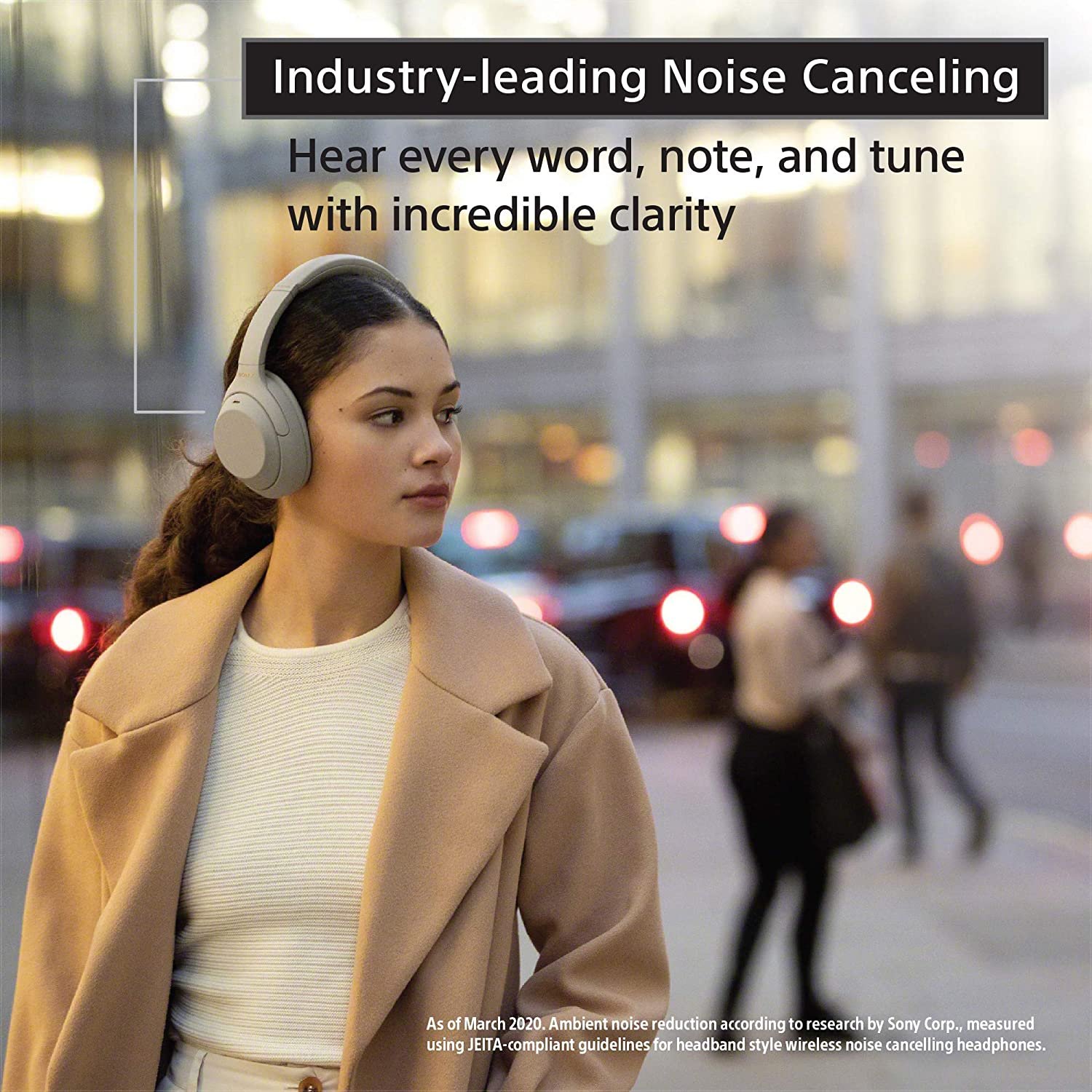Sony WH-1000XM4 Wireless Noise Cancelling Headphones, Bluetooth Headset with Mic for Phone Calls, 30 Hours Battery Life, Quick Charge, Touch Control & Alexa Voice Control - (Silver) - Image 2