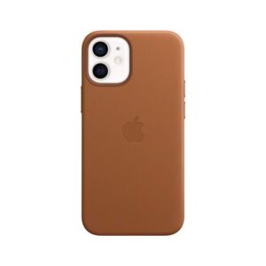 Apple iPhone 12 mini Leather Case with MagSafe - Saddle Brown