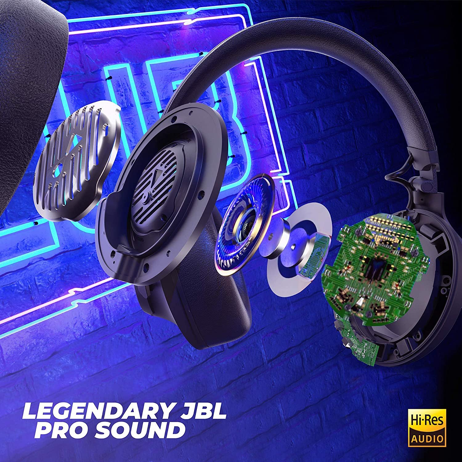 JBL Club 950NC Wireless Over-Ear Headphones with 40mm Hi-Res Drivers and JBL Pro Quality Sound, Adaptive Noise Cancellation, 55 Hours Playtime, Built-in Alexa, Ambient Aware & Talkthru, Bluetooth 5.0 - Image 2
