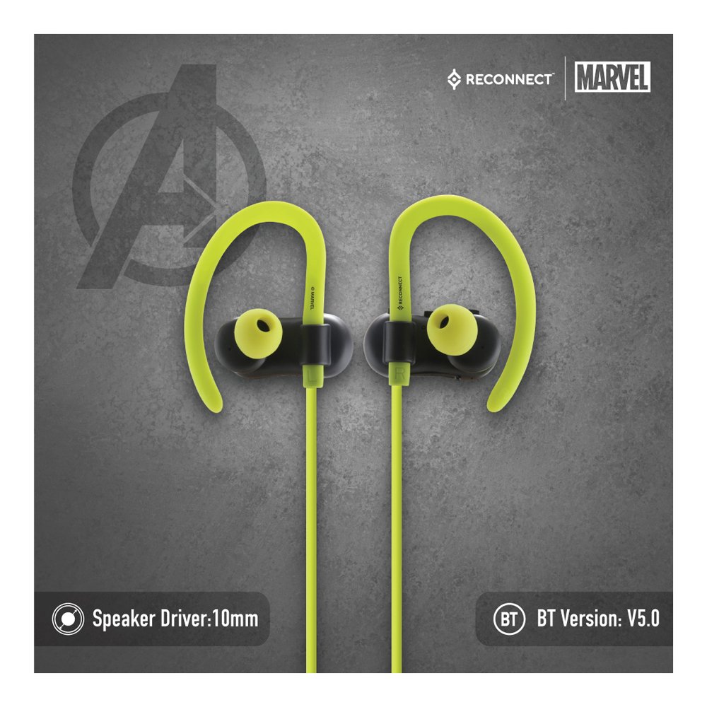 Reconnect Marvel Avengers Wireless Bluetooth Earphone, Water resistant, Ipx4, Siri/Alexa/GoogleOk compatible, Multipairing tech, Trendy Design - DBTE501 AV - Image 3