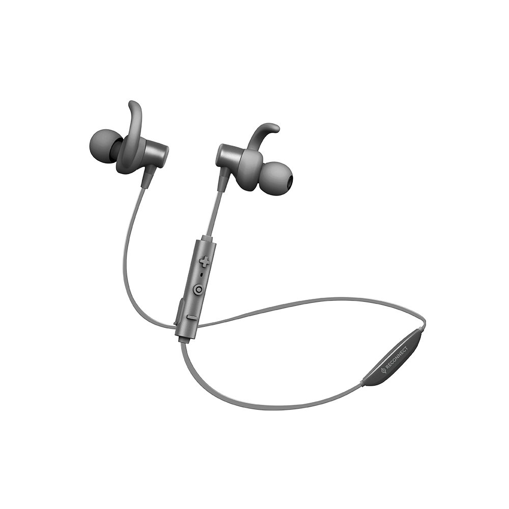 Reconnect Leap Bluetooth Earphone Music playback upto 5 Hours, Google Voice Assistant & Siri Compatible, IPX4- Sweat Resistant, Strong Bass, Black