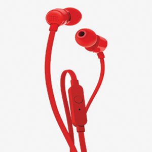 JBL T110 Wired Earphone, Red