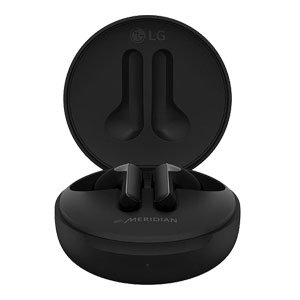 LG HBS-FN6 Wireless Earbuds, Black, 99 % Bacteria Free, IPX4 Water Resistance, Active Noise Cancellation
