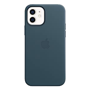 Apple Leather Mobile Case with MagSafe for iPhone 12 Pro/iPhone 12, Baltic Blue MHKE3ZM/A