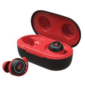 JBL T115TWS True Wireless Headphone with Built-in Mic, 21 Hours Combined Playtime, Dual Connect and Bluetooth 5.0 (Red)