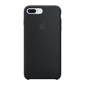 Apple Silicone Mobile Case for iPhone 8 Plus/iPhone 7 Plus, Black MQGW2ZM/A