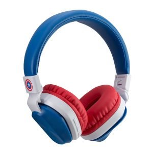 Reconnect Marvel Captain On ear foldable Wireless Headphone with built in mic & Siri/Alexa/GoogleOk compatible, 10hrs playtime, Super hero Design - DBTH301 CM